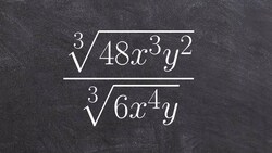 Divide two radical expressions first and then simplify them Instructional Video