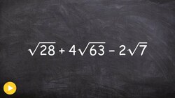 How to add and subtract three radicals, square root Instructional Video