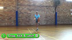 Station: Kicking › Drop, kick & catch | Teaching fundamentals of PE (K-3) Instructional Video