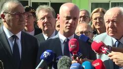 CLEAN : Education Minister visits site of school attack News Clip