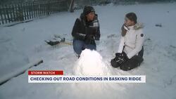Storm Watch: Checking out the snowy conditions in Basking Ridge News Clip