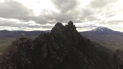 Iceland Highlands Mountain Peak Stock Footage