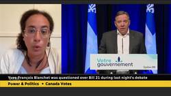 How did Quebec react to the English federal leaders' debate? News Clip