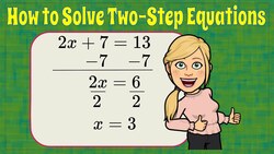 How to Solve Two-Step Equations Instructional Video