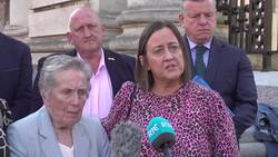 Family of Sean Brown arrive for meeting with Tanaiste News Clip