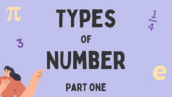 Types of Number in Maths: Part One Instructional Video