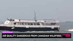 Air Quality Dangerous From Canadian Wildfires News Clip