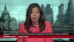 Nobel Peace Prize awarded to Belarus human rights activist, groups in Russia, Ukraine News Clip