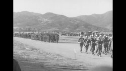 US president-elect Dwight Eisenhower watches military review with UN Forces in South Korea News Clip