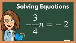 How to Solve Equations using Opposite Operations Instructional Video