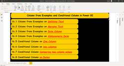 Business Intelligence with Microsoft Power BI - with Material - Section Introduction - Introduction to Conditional Column and Column from Examples Instructional Video