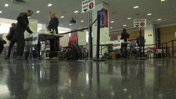 CLEAN : French voters in New York cast ballots in first round of presidential election News Clip