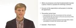 What is Frustrating Purpose in a Contract Instructional Video