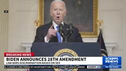Biden says the Equal Rights Amendment should be considered part of the Constitution News Clip