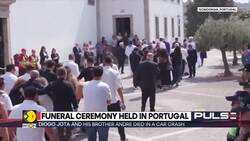 Diogo Jota and Andre Silva's coffins are carried from the chapel at funeral in Portugal News Clip