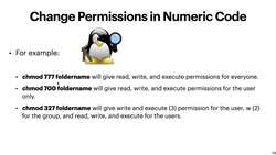 Linux Operating System: A Complete Linux Guide for Beginners - Changing Permissions Using Num Code Instructional Video