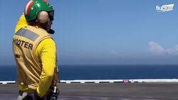 A Day in Life of Flight Deck Crew Working on $13 Billion US Aircraft Carrier Instructional Video
