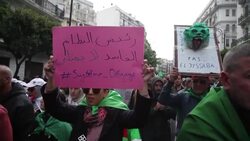 CLEAN : Huge protest in Algeria against new president News Clip