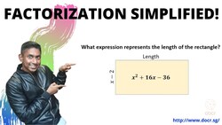 Applied Factorization Instructional Video