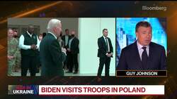 Biden Visits Troops in Poland on Ukraine Border News Clip