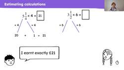 Solve problems involving multiplication of mixed numbers by a whole number Instructional Video