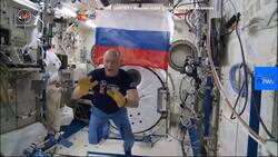 Watch: Cosmonauts show off football skills ahead of World Cup News Clip