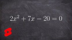 Complete the Square Using Fractions #Short Instructional Video