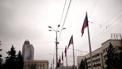 CLEAN : Images of the capital of self-proclaimed Donetsk People's Republic News Clip