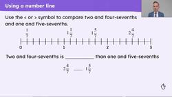 Compare and order mixed numbers using fraction sense Instructional Video