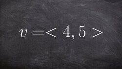 Find the unit vector with the same direction as another vector given Instructional Video