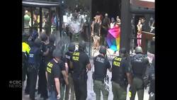 Protesters attack CNN Atlanta headquarters News Clip