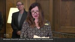 Stolen Churchill portrait reclaims its place in Ottawa News Clip