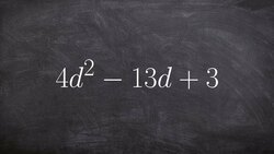 Learn how to factor using the area of a box Instructional Video