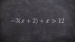 Learn how to solve and graph the solution to a multi step inequality Instructional Video