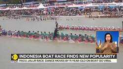 Indonesia Pacu Jalur race: Dance moves by 11-year-old on boat go viral News Clip