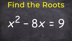 How to find the roots of an quadratic equation - Free Math Help Instructional Video