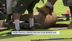 Crews lay down Hammonton-grown grass for FIFA tournament at MetLife News Clip