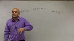 When do you know if a relations is in linear standard form Instructional Video