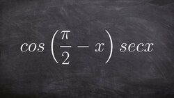 Pre-Calculus - Learn how to simplify a trigonometric expression using cofunction identities Instructional Video