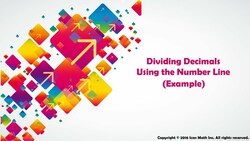 Dividing Decimals Using the Number Line (Example) Instructional Video