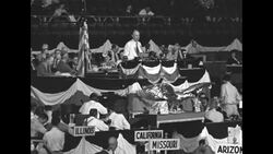 Sen. Robert Taft speaks of the importance of free press and radio to the American people News Clip