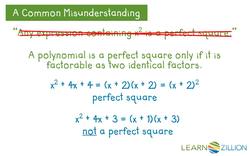 Completing the Square: Using an Area Model to Rewrite Quadratic Expressions Instructional Video