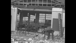 Cleanup of schoolhouse natural gas explosion in New London, TX, which killed more than 400 children News Clip