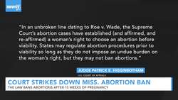 Appeals Court Strikes Down Mississippi's 15-Week Abortion Ban News Clip