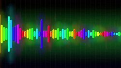 Audio Spectrum Simulation Stock Footage