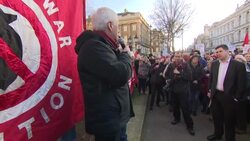 John McDonnell MP speech at Stop the War coalition protest. PT1 News Clip