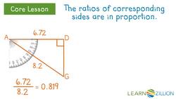 Using the Cosine Ratio in Right Triangles Instructional Video
