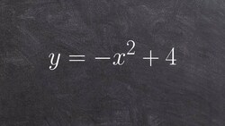 Graphing a quadratic function in standard form Instructional Video