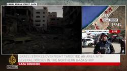 Israeli strikes overnight targeted an area with several houses in the northern Gaza strip News Clip