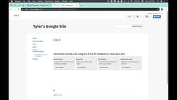 How to List Pages in GOOGLE SITES Instructional Video